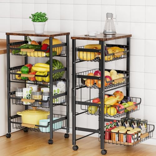 5 Tier Rolling Utility Cart