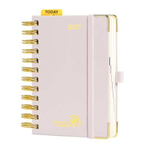 2026 2027 Academic Daily Planner One Page Per Day Hardcover Appointment Book with Hourly Time Slots