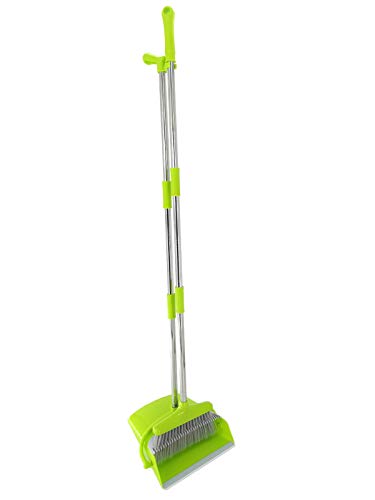 Extendable Long Handle Broom and Dustpan Set