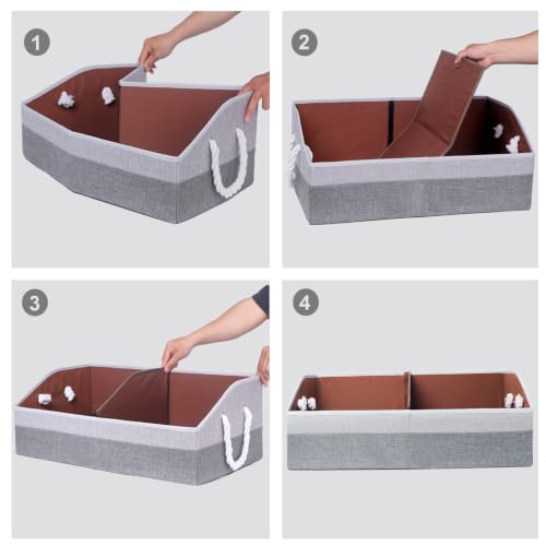 Large Dog Toy Basket with Handles