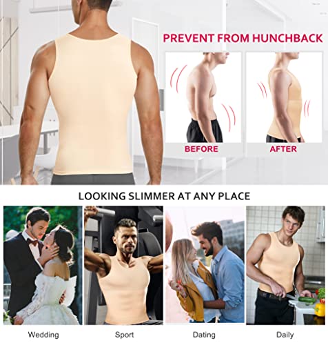 Men's Compression Shirt Shapewear Slimming Body Shaper Vest