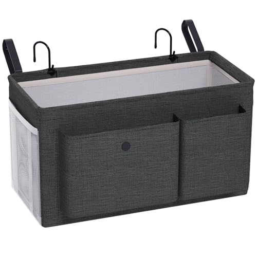 Bedside Caddy Bedside Organizer with Fixed Straps & Water Bottle Holder