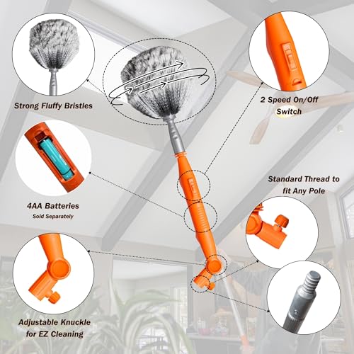Cobweb Ceiling Fan Powered Duster Interior & Exterior