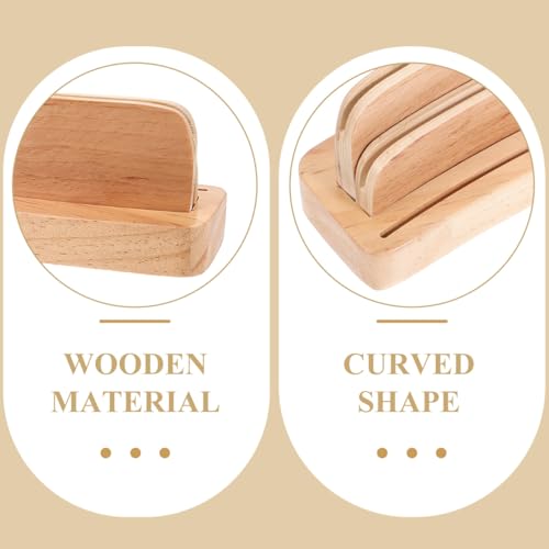 Wood Playing Card Holder Hands Free Playing Card Organizer Tray Card Game Tray Rack for Bridge Canasta Card Playing