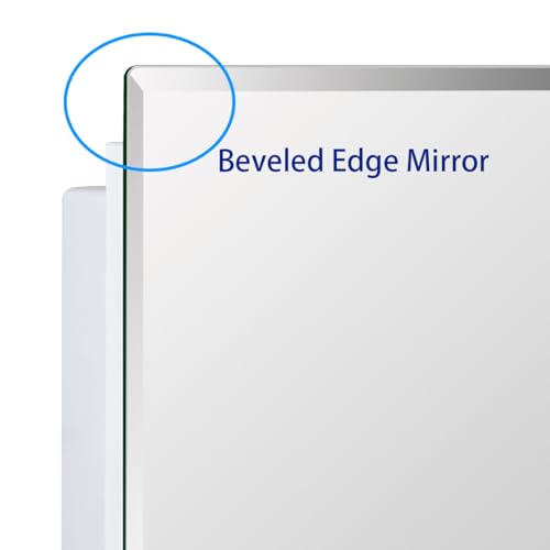 Bathroom Medicine Cabinet with Beveled Edge Mirrored Door