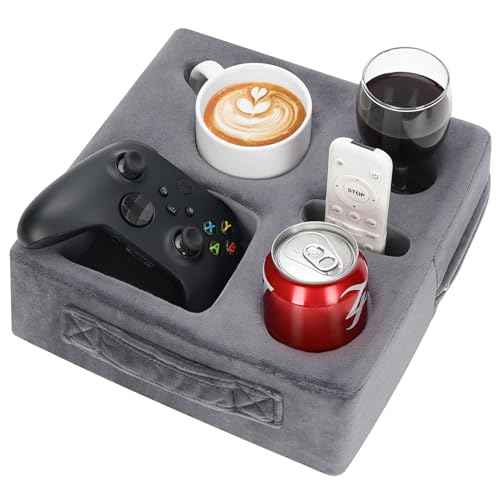 Couch Cup Holder Pillow Tray