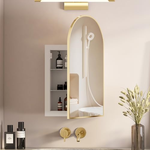 Arched Medicine Cabinet with Mirror