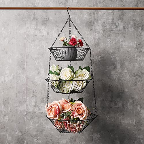 3 Tier Wire Fruit Hanging Basket