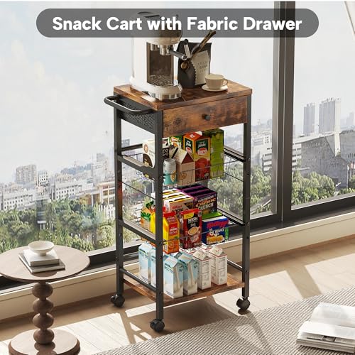 Kitchen Organizer and Storage Cart