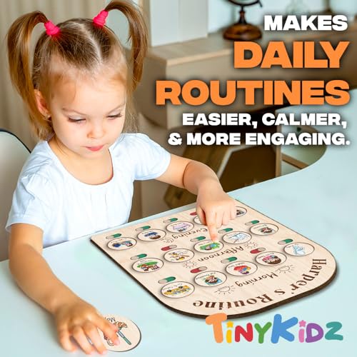 Personalized Wooden Daily Routine Chart