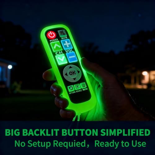 Backlit Big Button TV Remote Replacement