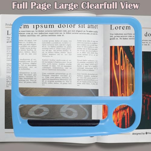 5X 10X Full Page Magnifying Glass for Reading
