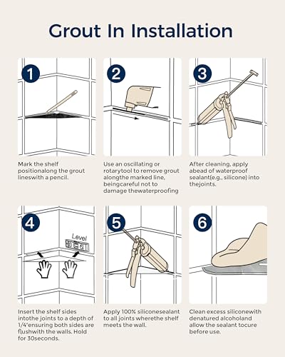 Corner Shower Shelf 10''