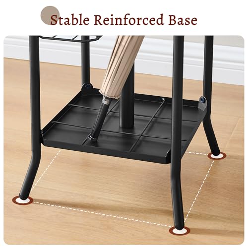 Coat Rack Stand with Umbrella Holder