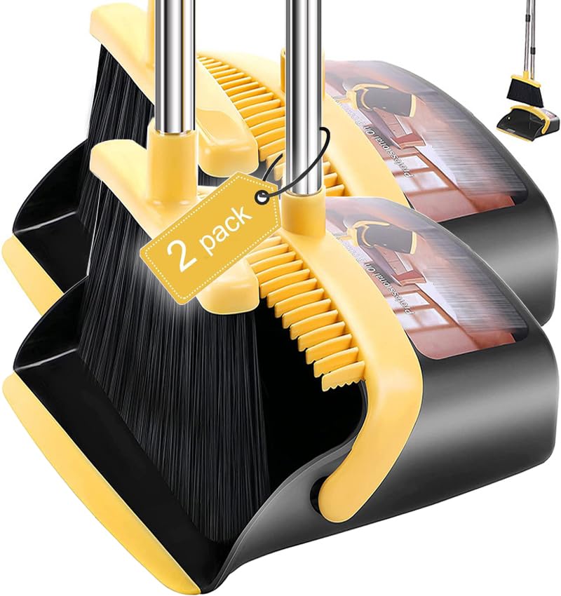 Brooms with Dustpan Combo Set