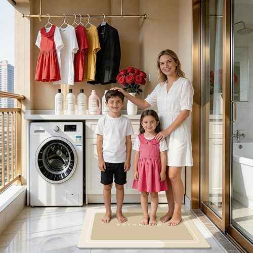 Non Slip Quick Dry Bath Rug Super Absorbent Bath Mat for Bathroom