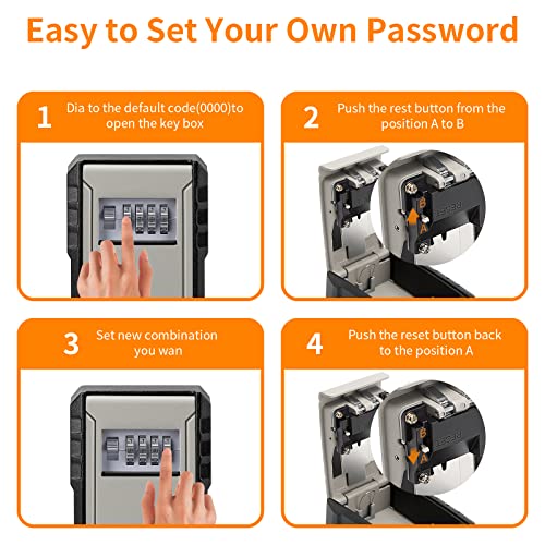 UPGRADE Extra Large Capacity Key Lock Box
