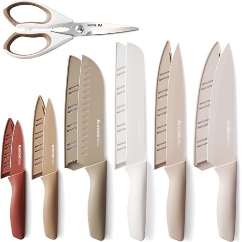Knife Set 13 Pieces Kitchen Knives Set with Healthy Anti