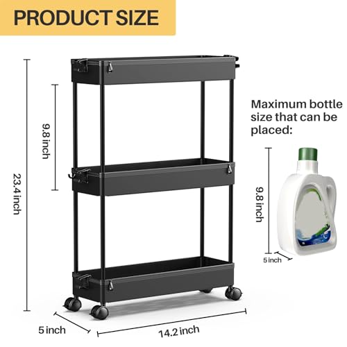 Slim Rolling Storage Cart