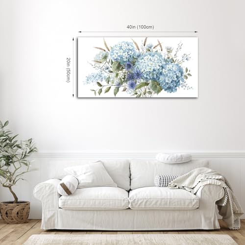 Large Floral Wall Art Grey Cream Brown Flowers Wall Decor Abstract Botanical Canvas Painting Artwork Simple Life Canvas Pictures for Living Room Bedroom Kitchen Home Office Decoration