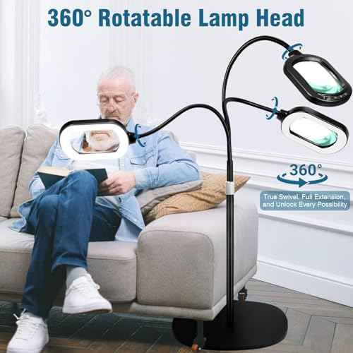 Gooseneck Magnifying Floor Lamp