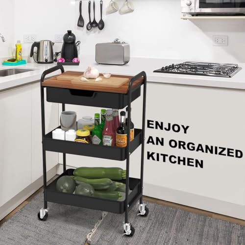 Utility Rolling Cart with Table Top