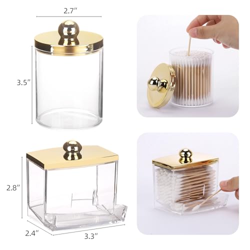 Bathroom Organizers and Storage Containers Gold