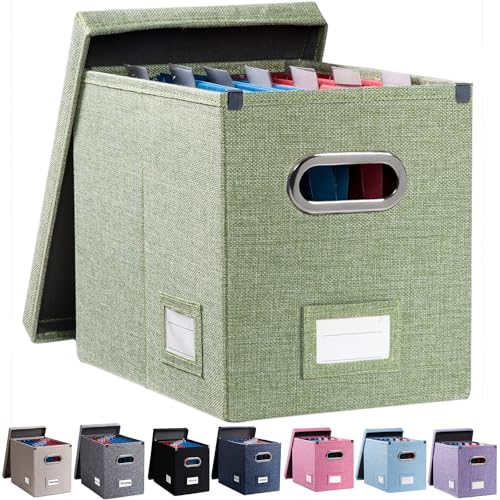 File Box with Metal Brackets