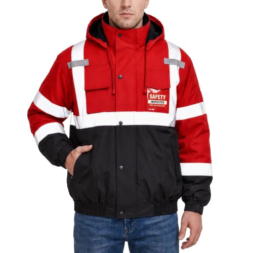 Reflective High Visibility Safety Jacket for Men