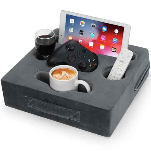 Couch Cup Holder Pillow Tray