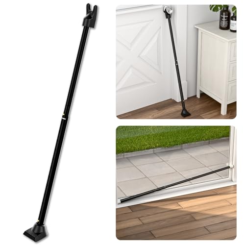 3-in-1 Door Security Bar, Security Door Stoppers & Door Barricade