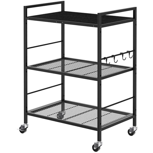 Metal Storage Rack with Industrial Wheels