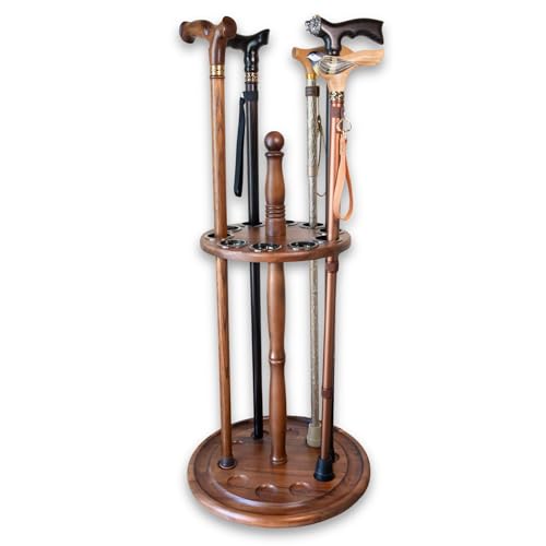 Cane Stand Wooden Holder for Walking Sticks