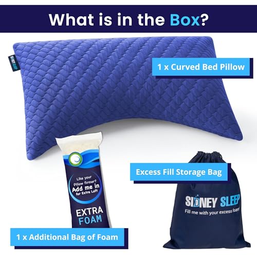 Side and Back Sleeper Pillow for Neck and Shoulder Pain Relief