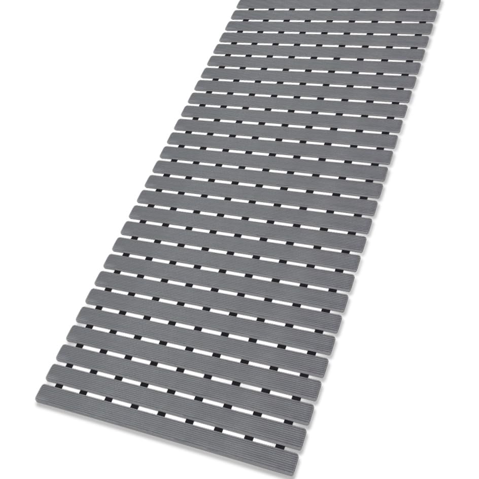 Bath Tub Shower Mat Non Slip Bathtub Mats for Bathroom Shower Floor Mat Bath Mats for Shower Tub Anti Slip Shower Mat with Drain Hole and Large Suction Cups