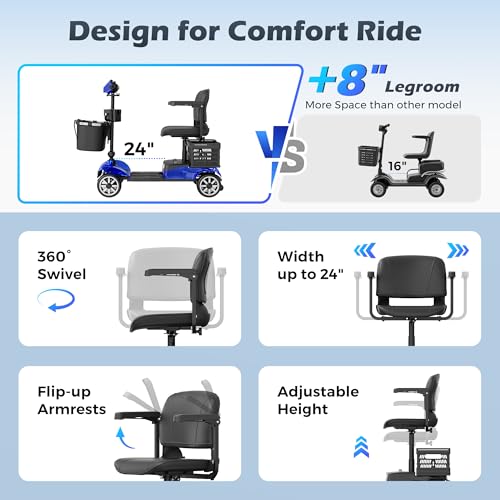 Foldable Mobility Scooter for Adults