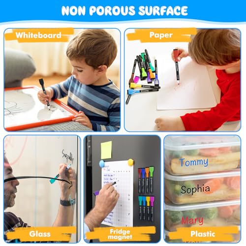 Magnetic Dry Erase Markers with Eraser