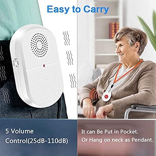 Wireless Caregiver Pager Call Button Nurse Alert System Call Bell for Home