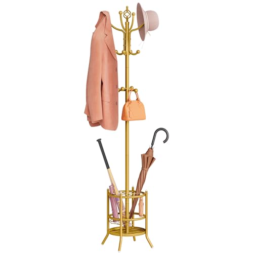 Coat Rack Stand with Umbrella Holder