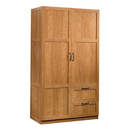 Select Multipurpose Bedroom Armoire Wardrobe Closet Pantry Storage Cabinet with Storage Drawers and Hanging Rail
