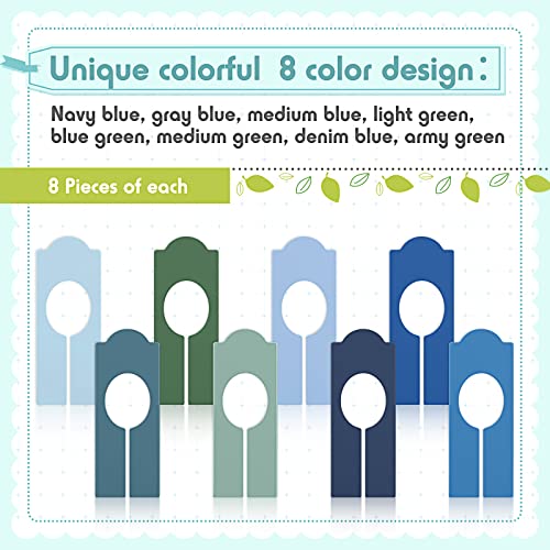 64 Pcs Closet Dividers Hanging Clothes Clothing Rack