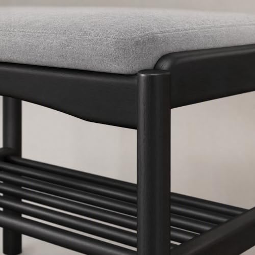 Solid Wood Shoe Bench