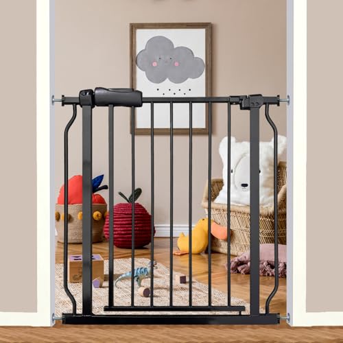 Extra Wide Baby & Dog Gates Indoor for Stairs and Doorways