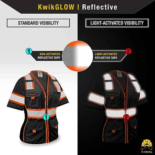 Men's & Women's Class 3 Safety Vest ANSI OSHA Hi Vis Vest