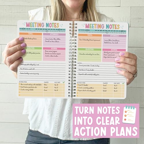 Meeting Notebook For Work Organization