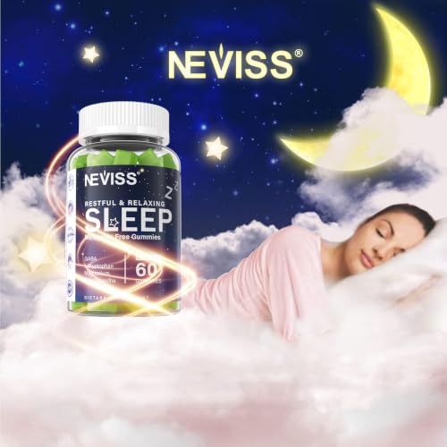 GABA, L-tryptophan, Magnesium, Ashwagandha, Non-melatonin Gummies for Men & Women, Help for Zzzs, Calm Mood & Relaxation - Non Habit-Forming