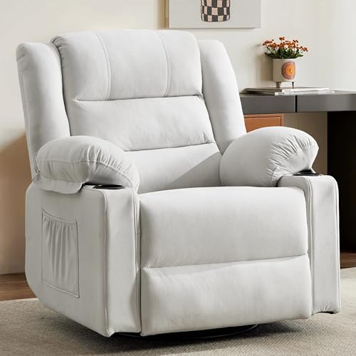 360°Swivel Rocker Recliner Chair for Adults