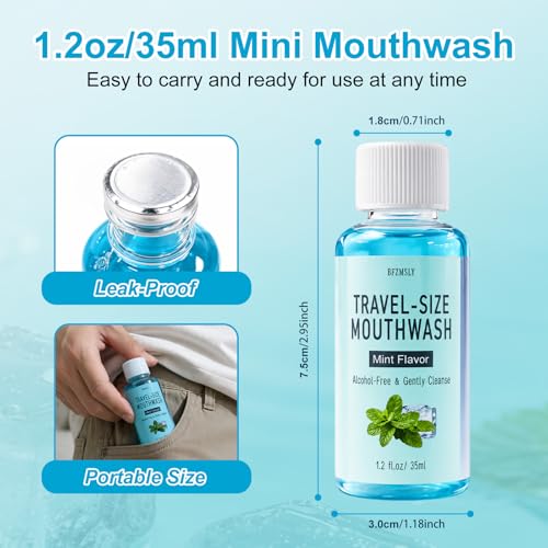 Blue Travel Size Mouthwash