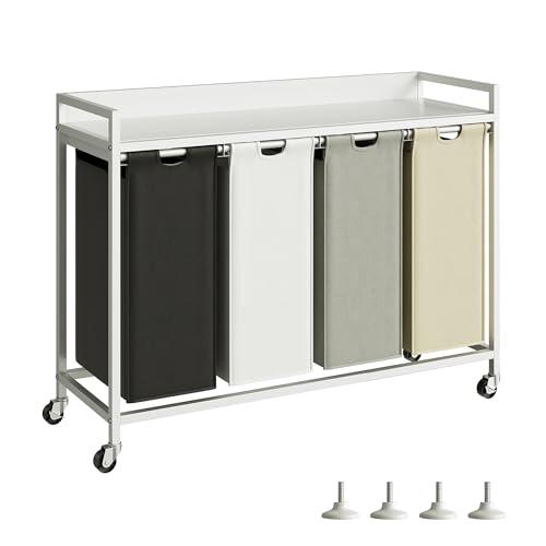 Laundry Hampers with Shelf and Pull