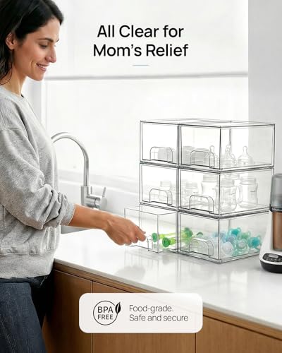 Stackable Storage Drawers Small & Wide & High & Mini